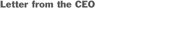 Letter From The Ceo